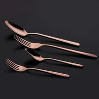 

mirror polish vintage rose gold silverware