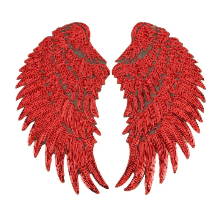 

Fancy full sequins angel wings patch DIY clothing accessories, As pictured