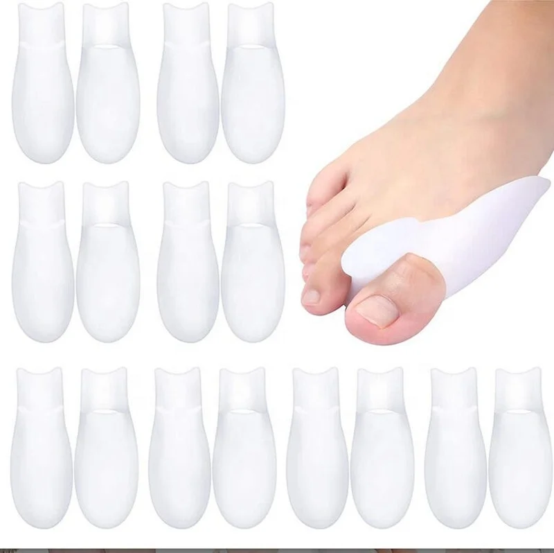 

Wholesale Bunion Cushion Protector Bunion Corrector Pads with Separator for Big Toe, White, nude