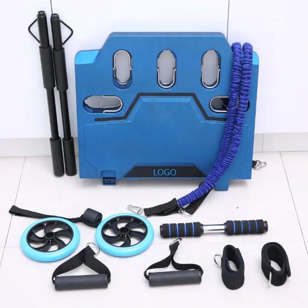 

BodyBoss Full Portable Fold-up Fit Base Board Home Gym Workout Package for Home or Travel or Outside, Customized color