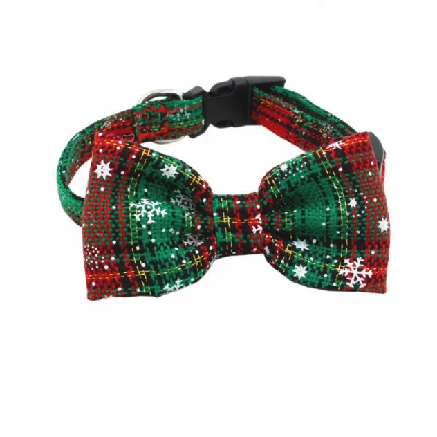 

Comfortable Christmas Festival Pet Collar Bowknot Cat dog Neck Collar Bell