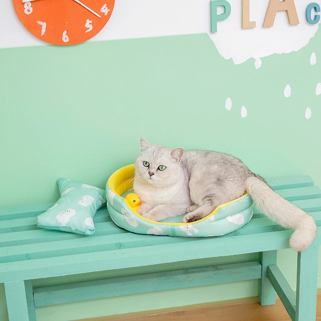 

Portable Fashion accessories pets round luxury beds with removable cushion