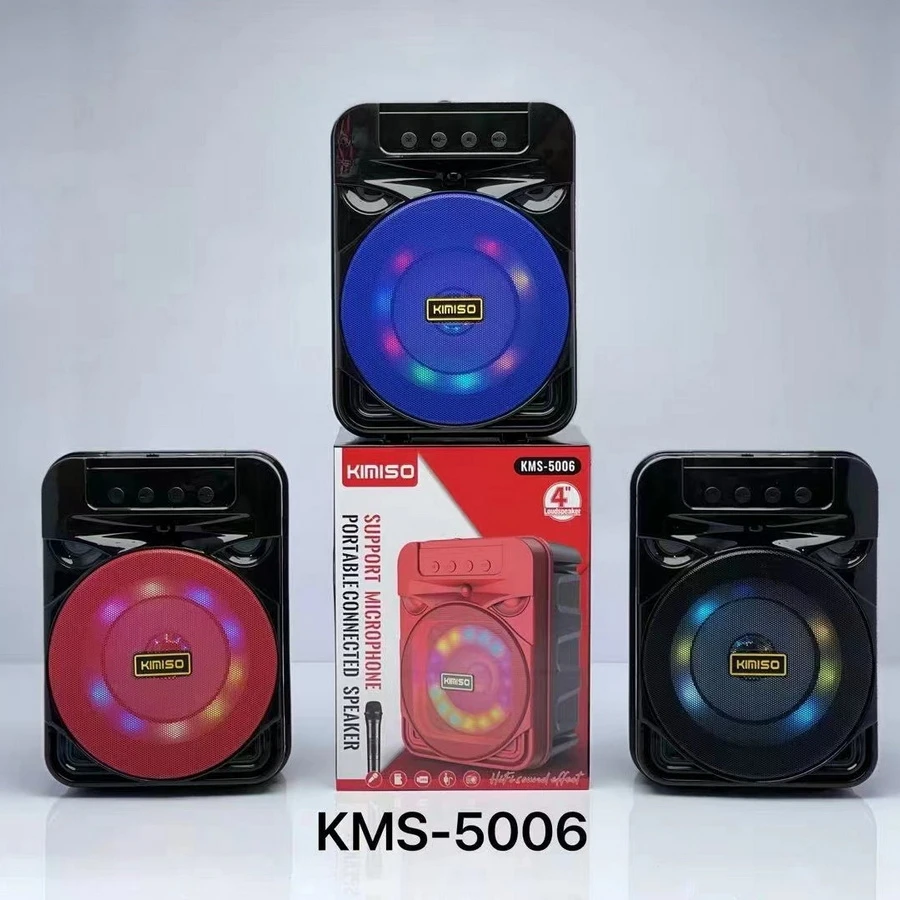 

KMS-5006 Kimiso new arrival 4inch speaker box portable deepbass wireless bt speaker