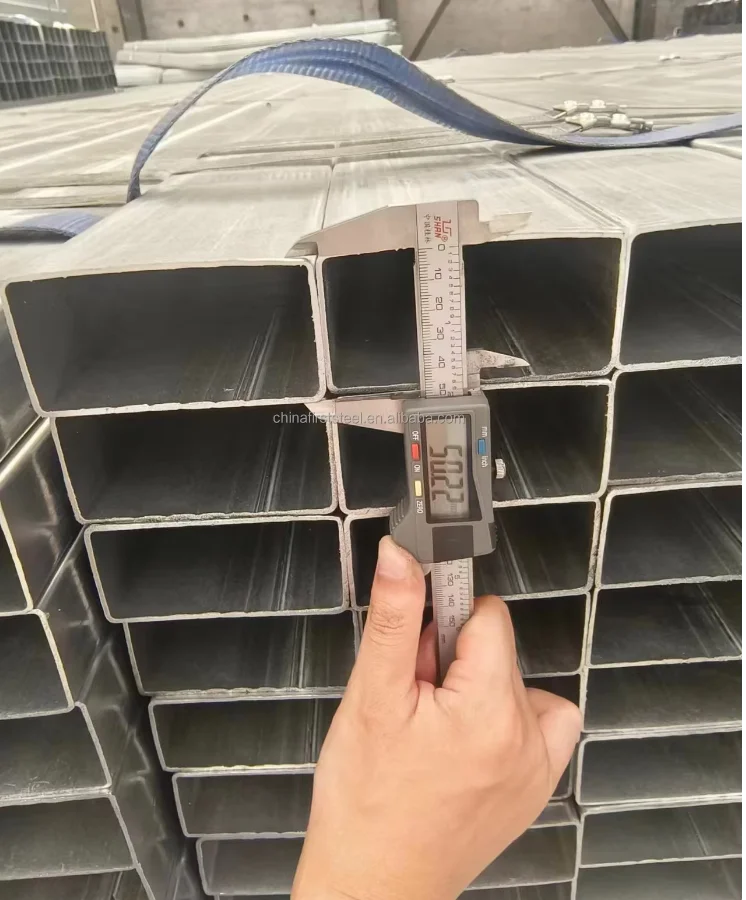 Standard Size Pre Galvanized Square & Rectangular Steel Tube Anti Rust Pre GI Pipe for Municipal Engineering