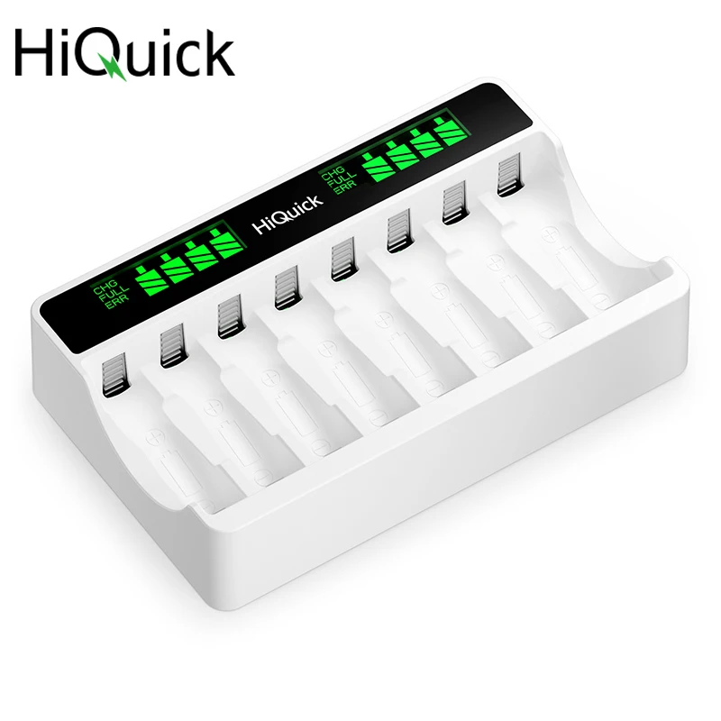

Rapid USB Smart 8 Slots NIMH NI-CD 1.2v AAA AA Rechargeable Battery Charger With LCD Display
