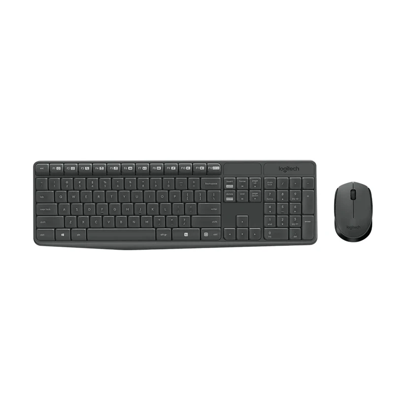 

Logitech MK235 Black Wireless 2.4G Receiver Wireless Office Keyboard Combo