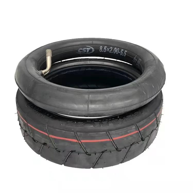 

CST 8.5x2.00-5.5 Tire Inner Tube 8.5inch Electric Scooter Thickened Outer Tyre for INOKIM Light2 VSETT 9/9 Zero 9, Black