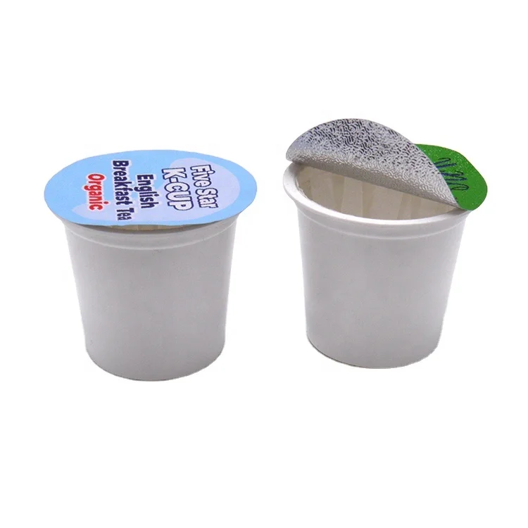 

Eco Friendly Disposable K-cup Coffee Capsule Coffee Cups, White