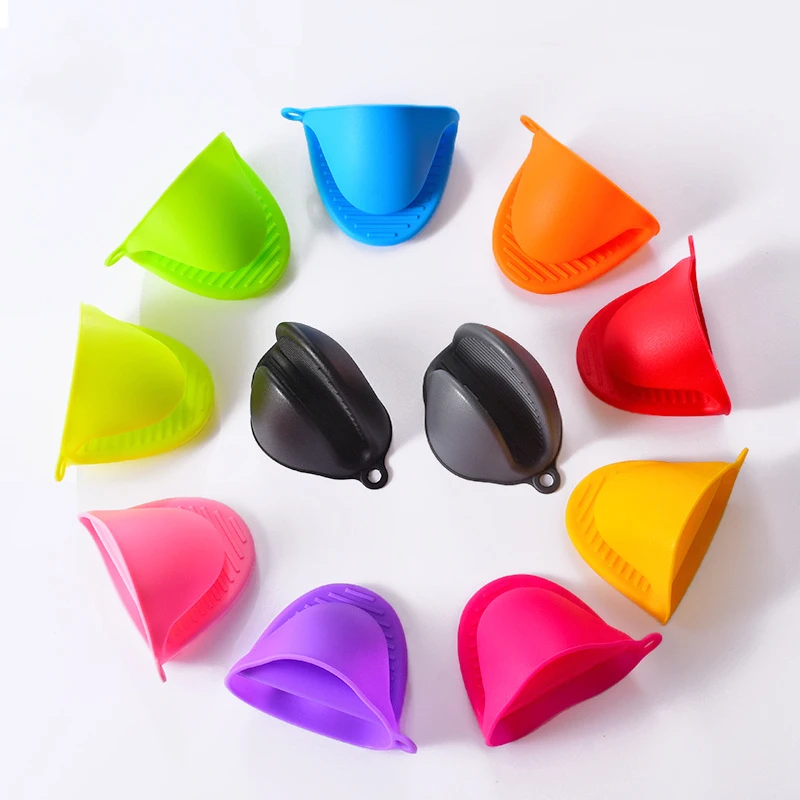 

Silicone mitt clip for oven microwave tray anti slip heat resistant cooking tools, 12 colors