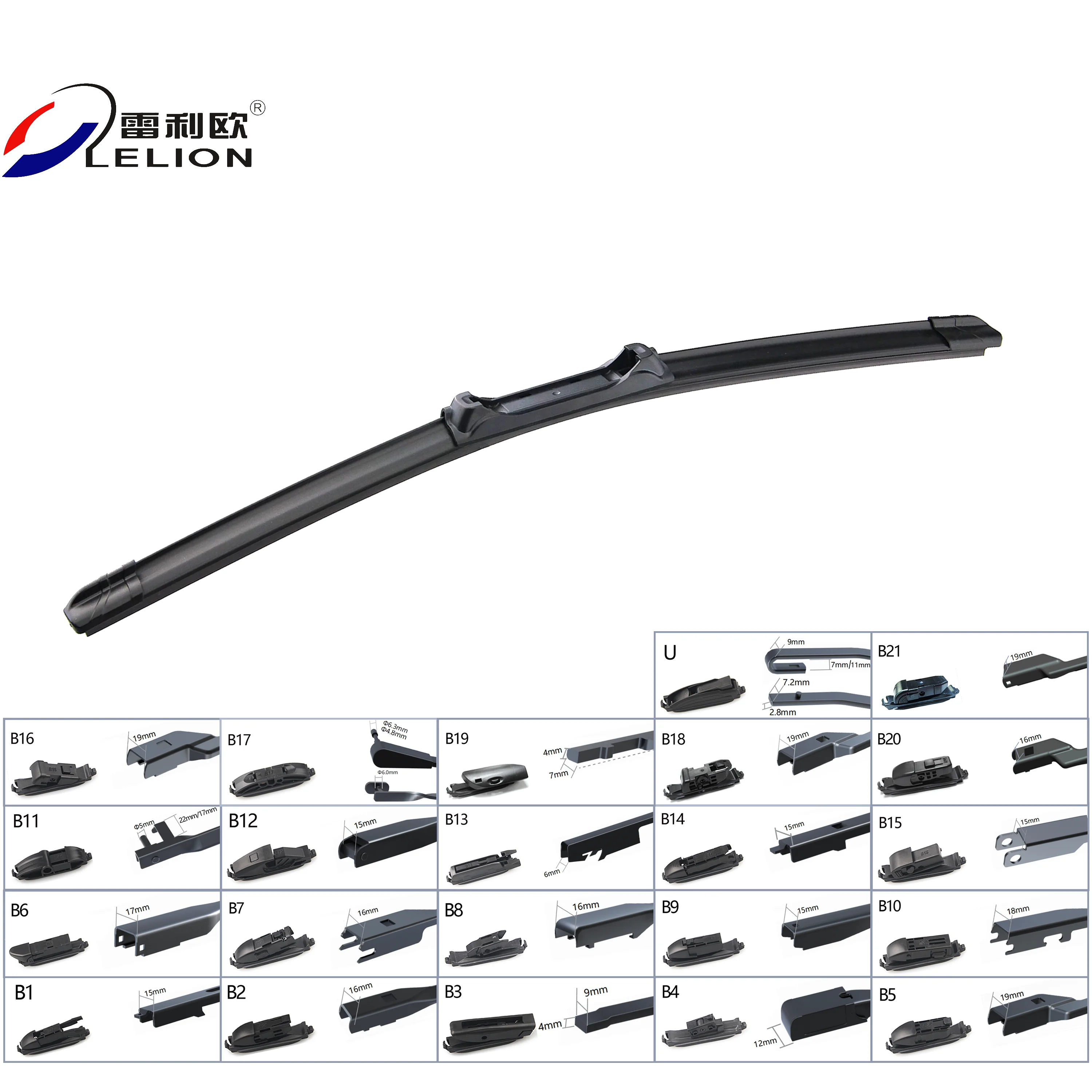 BW-861 Multi-Function Universal Wiper Blade with 22 Adapters thumbnail 2