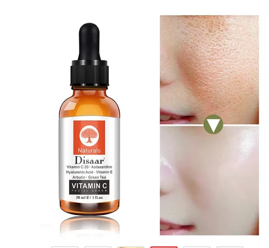 

Natural Hyaluronic Acid Face Spots Remove Moisturizing Vitamin C Facial Serum, Transparent