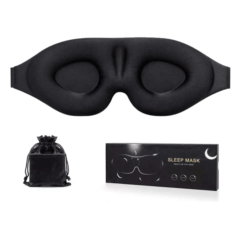 

Eye Mask for Men Women 3D Contoured Cup Sleeping Mask Blindfold Concave Molded Night Sleep