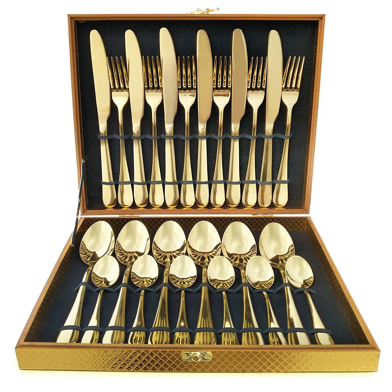 24pcs Cutlery Travel Set Stainless Steel Tableware Cutlery Set With