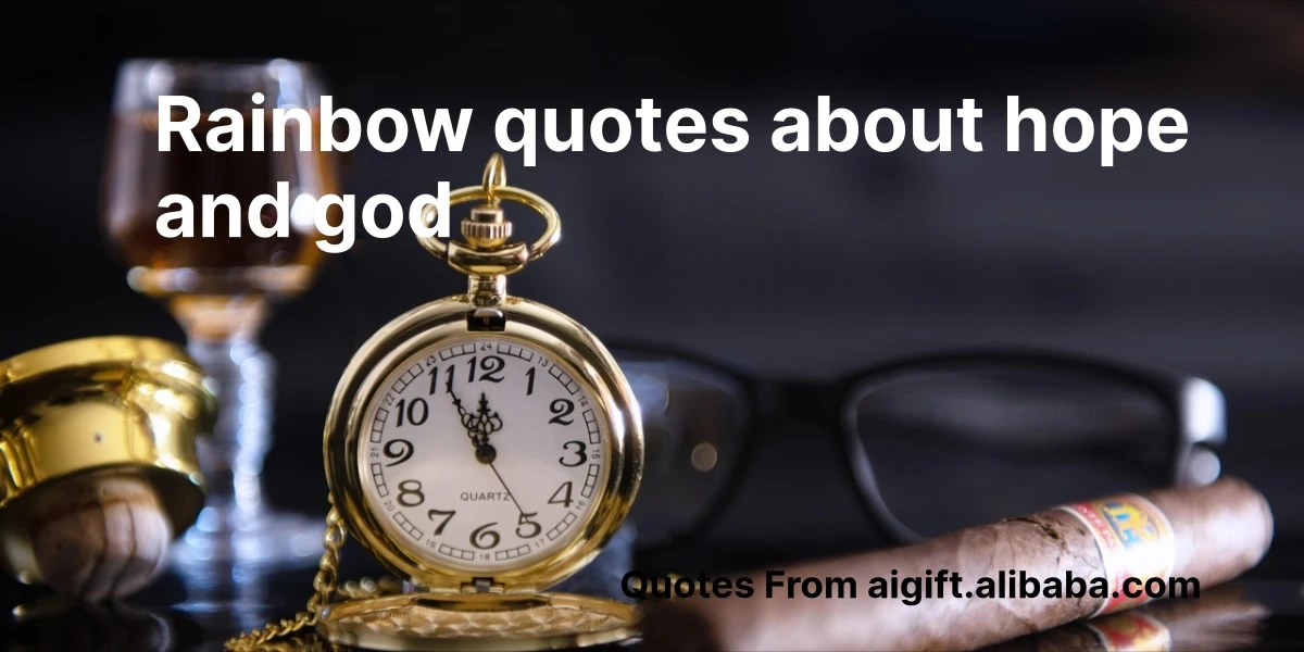 rainbow quotes about hope and god
