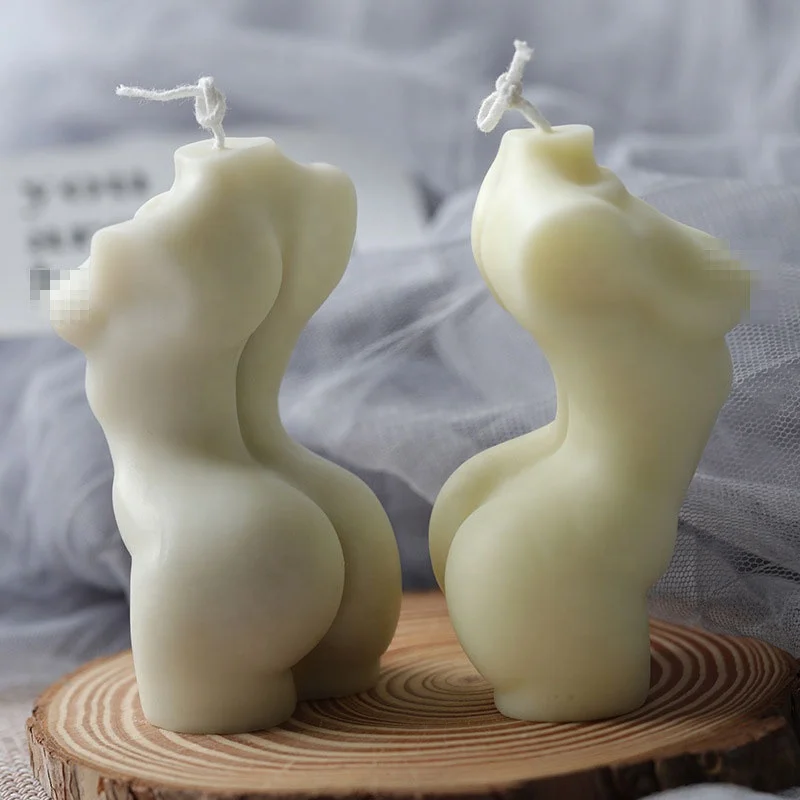 

Molde de silicona para velas human women torso silicone mold Female Body Shape Candle Mould, White