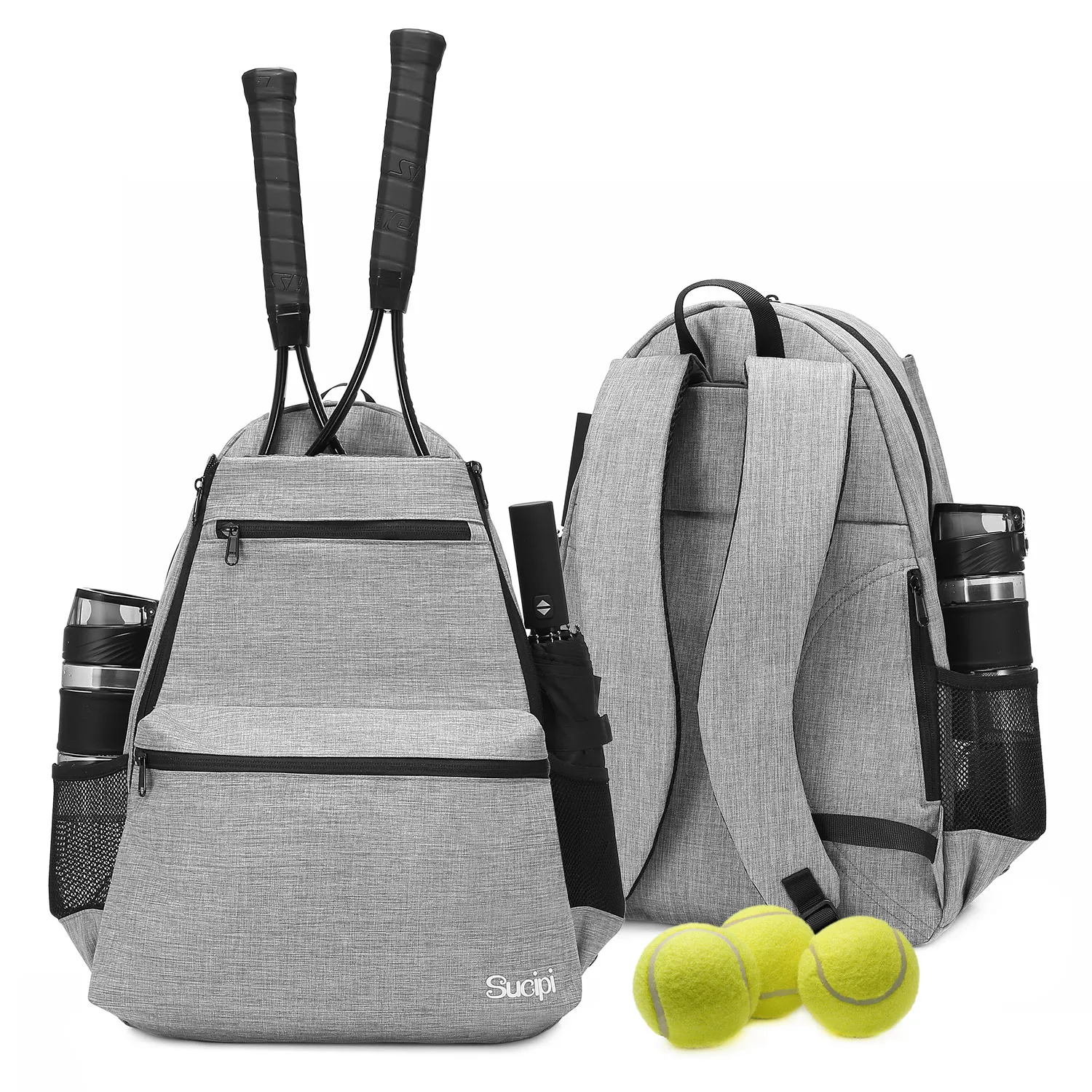 

Wholesale Sucipi Racket Bag Professional 2 Rackets outdoor women men Tennis Bags gym travel backpacks with Shoe compartment