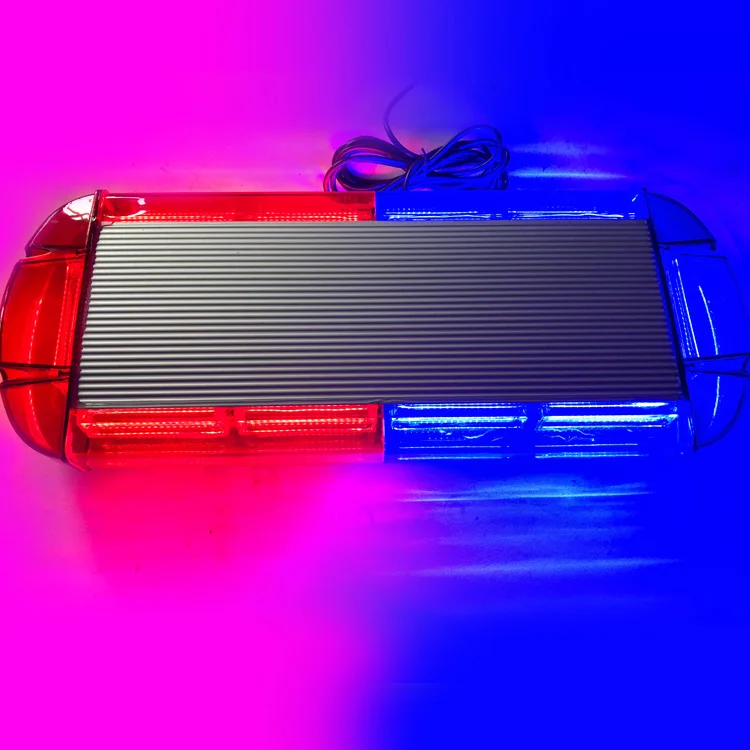 Wholesale 40W 54CM super bright COB red and blue LED magnetic police strobe warning light bar