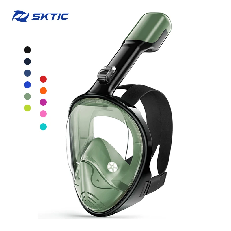 

SKTIC 180 Degree panoramic view snorkeling mask easy to breath snorkeling mask full face snorkel mask