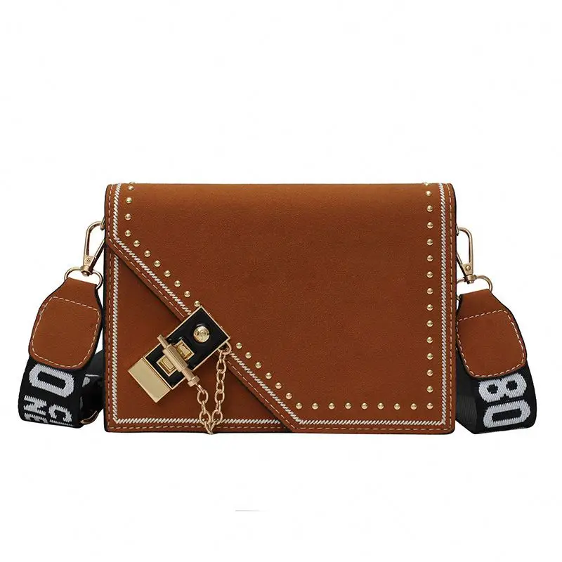 

2021 Texture Wide Shoulder Strap Messenger Bag Shoulder Bag New Korean Style Trendy Female Bag, 3 colors