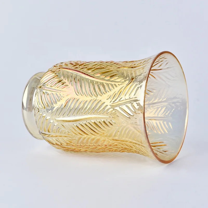 Clear high spraying candle container tea light glass candle vessel wedding decoration in bulk