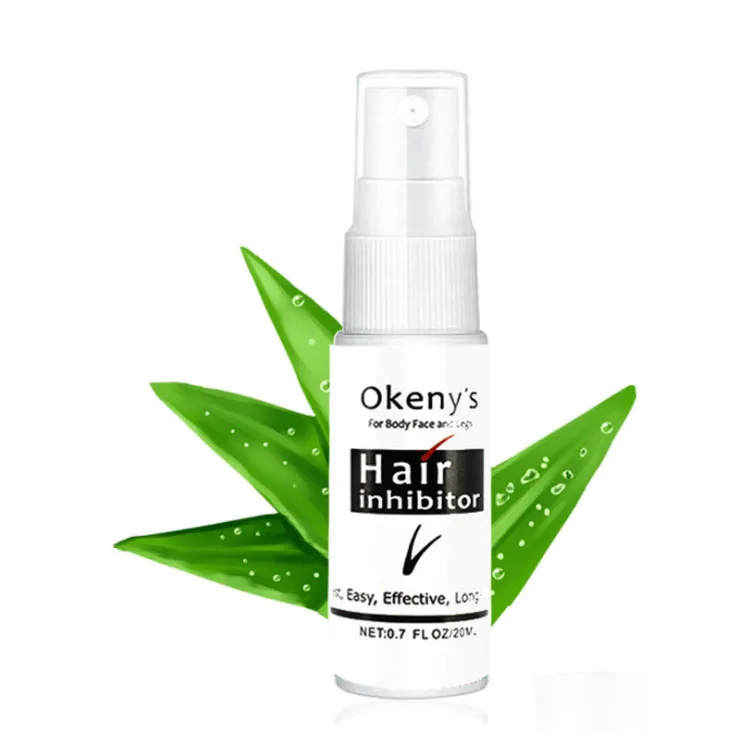 

OEM/ODM portable painless Natural Organic body Underarm Women Men no permanent hair removal cream depilatory Hair Removal Spray, White