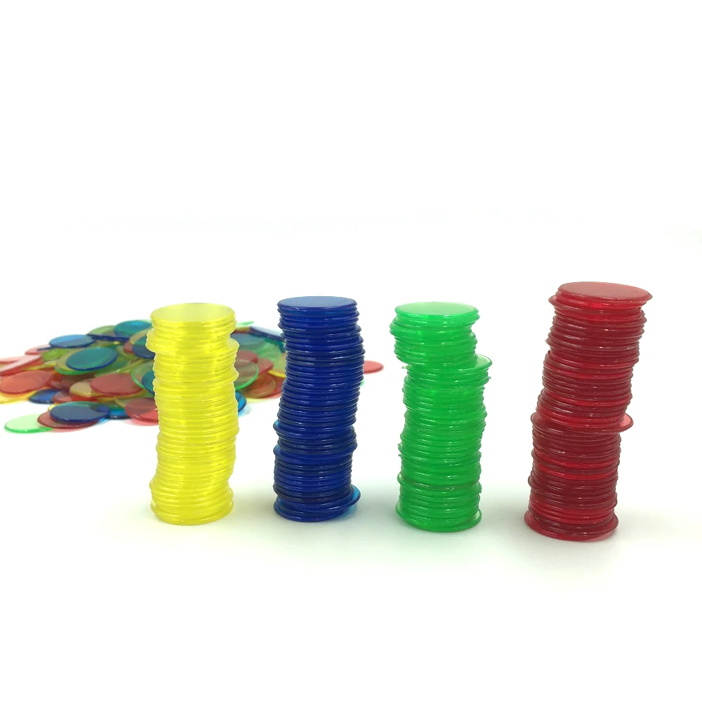 Custom Printed Plastic Transparent Bingo Chips And Winks,Colored ...