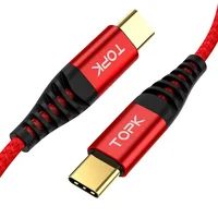 

Free Shipping TOPK AP42 1M 60W High Quality Gold-plated Nylon Braided USB C to USB C PD Charger Cable