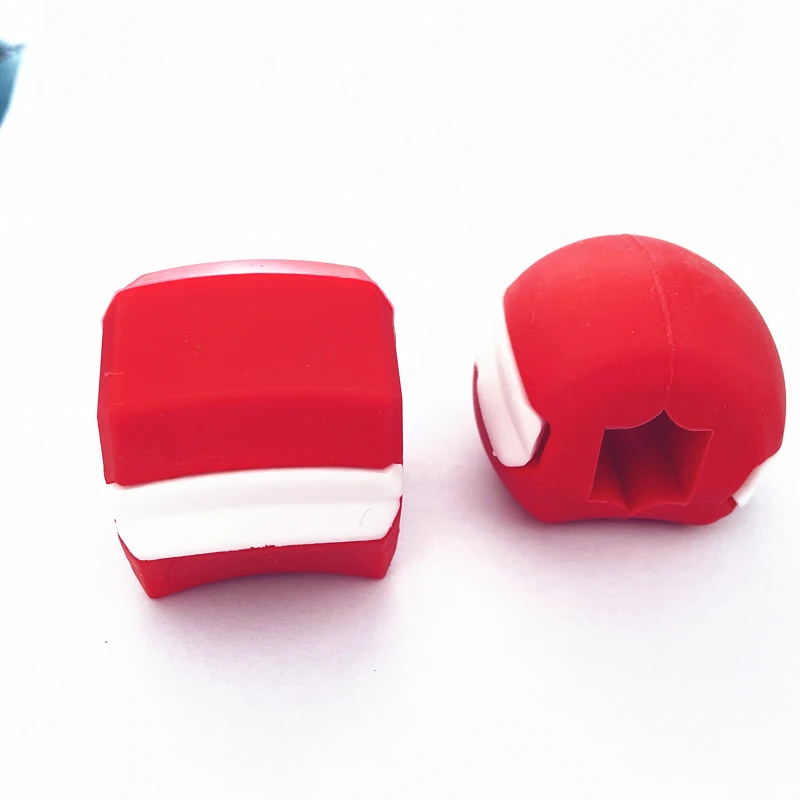 

Customized package with neck rope carry box bite strips jaw line exercise, Red, blue and black or custom