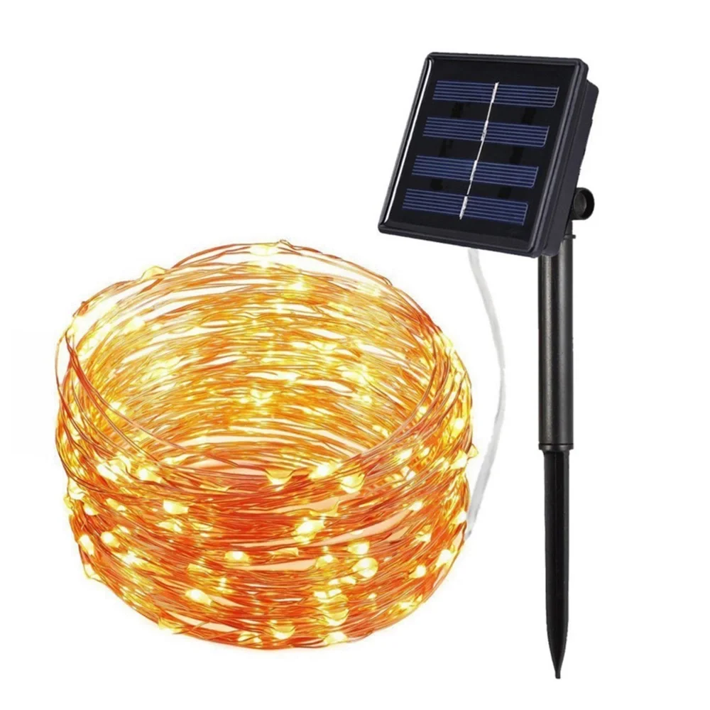 Manufacture colorful usb battery copper wire led solar string lights