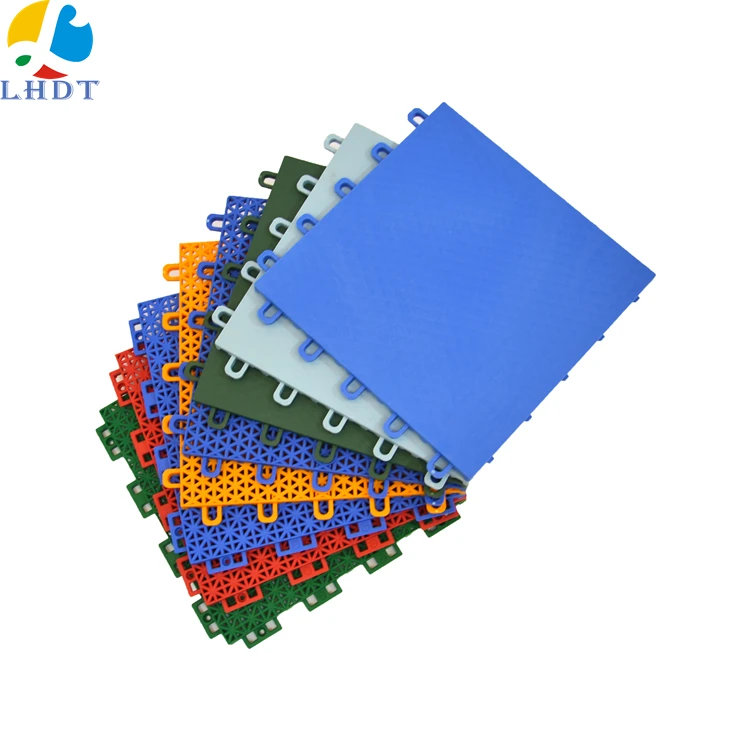 

Promotional top quality pp interlocking outdoor sports flooring synthetic basketball court flooring prices