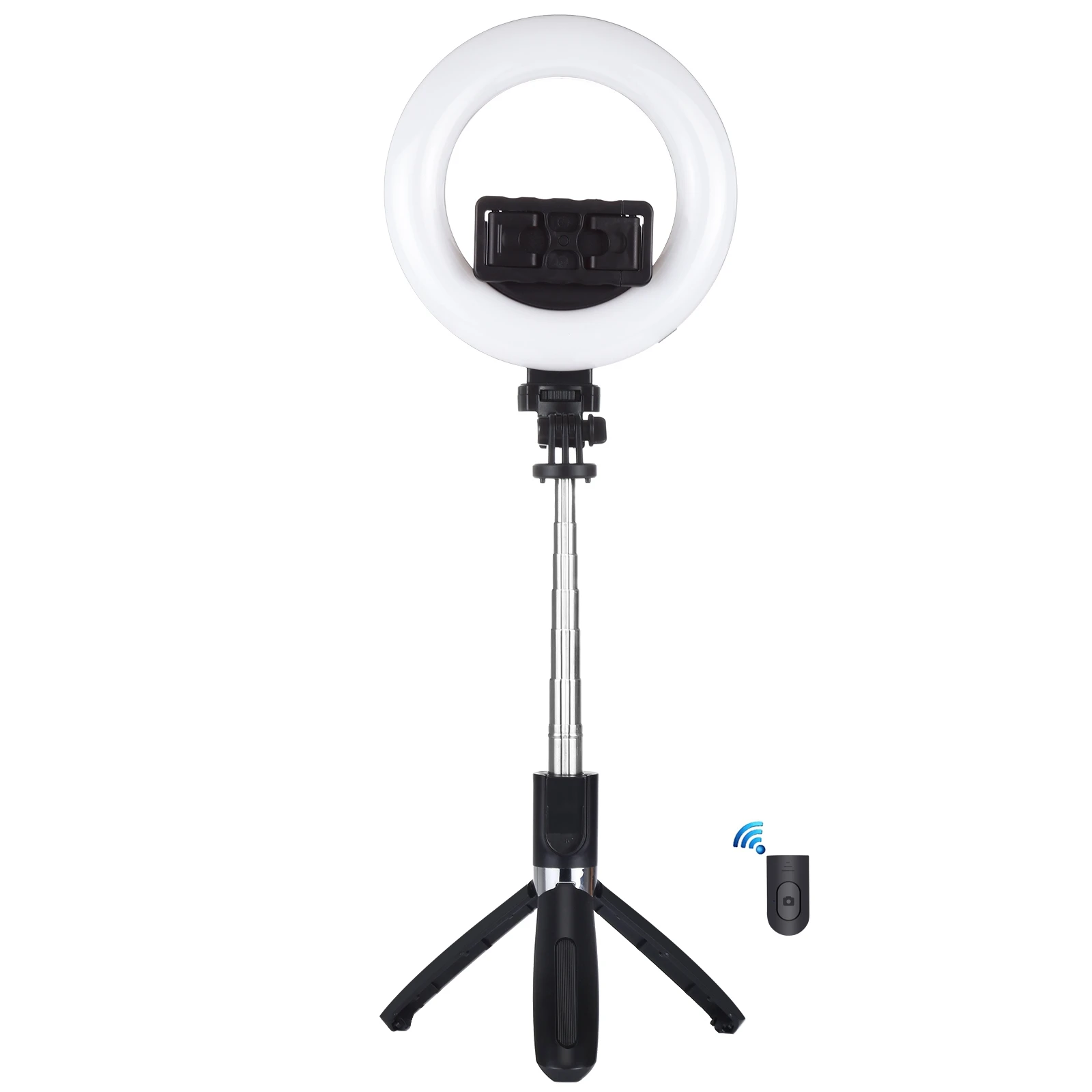 

PULUZ flexible selfie stick phone live broadcast tik tok led selfie ring lamp aros led circle ring fill light with tripod stand