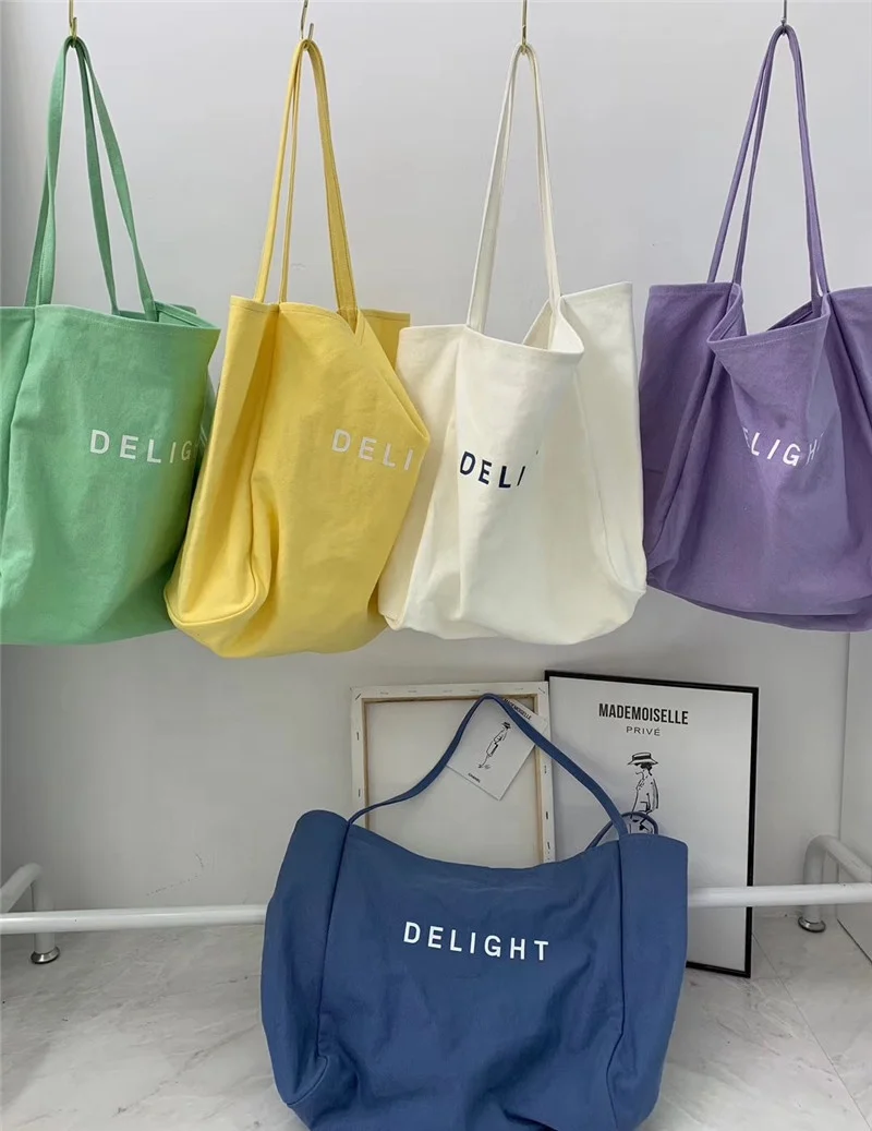 

Hot Selling Machine Fashion Cotton Canvas Shoulder Bags Washing 8 Colors Shoulder Handle Letter Sh-n00029 Sinohood CN;ZHE
