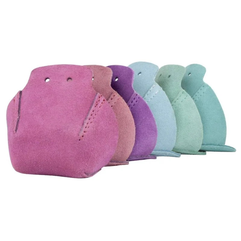 

Wholesale Suede Toe Cap Guard Protectors Roller Skate Leather Flat Toe Guard Case for Skating, Pink,purple,blue,green & custom