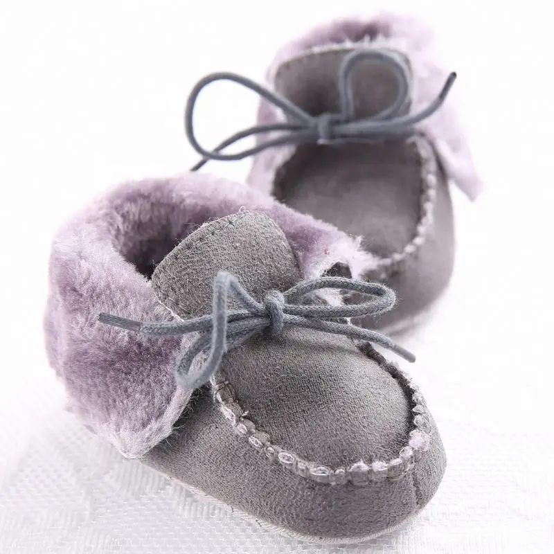 

Fashion Infant Toddler Princess Girl Baby Kids Boots Fur Winter Keep Warm Crib Shoes Newborn Children Shoes Boots