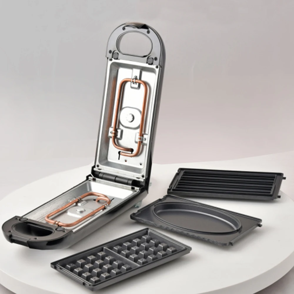 2slice Fixed Waffle Plate Temperature Control Square Waffle Maker
