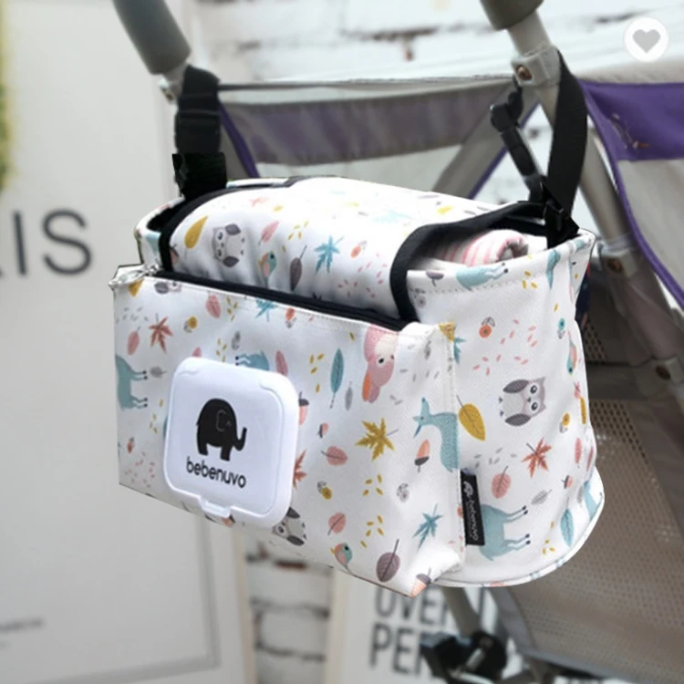 Cotton grocery knitting travel Unisex newborn organic Mother Care Baby storage Diaper stroller Organizer Hanging Baby Bag, Multi-color