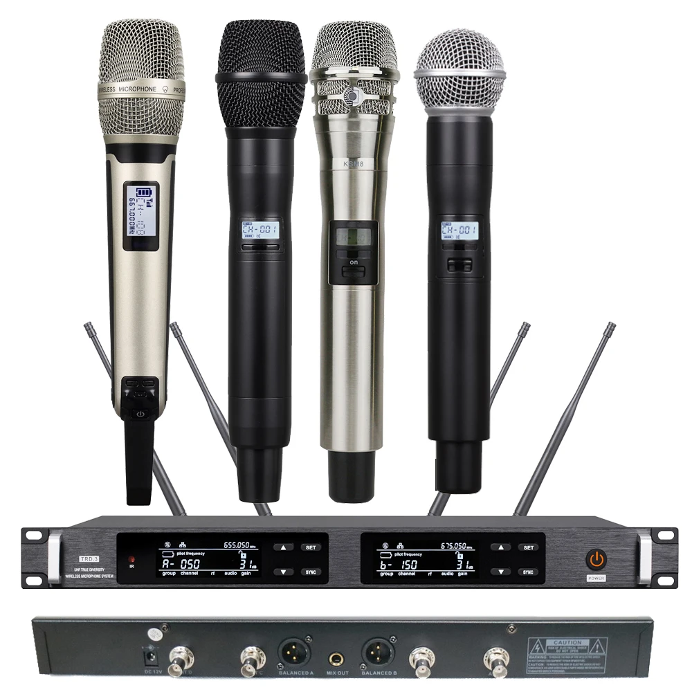 

Host Sale UR24D Stage Performance Karaoke Wireless Microphone System SM58 SKM9000 Beta87 Handheld Headset BeltPack Transmitter