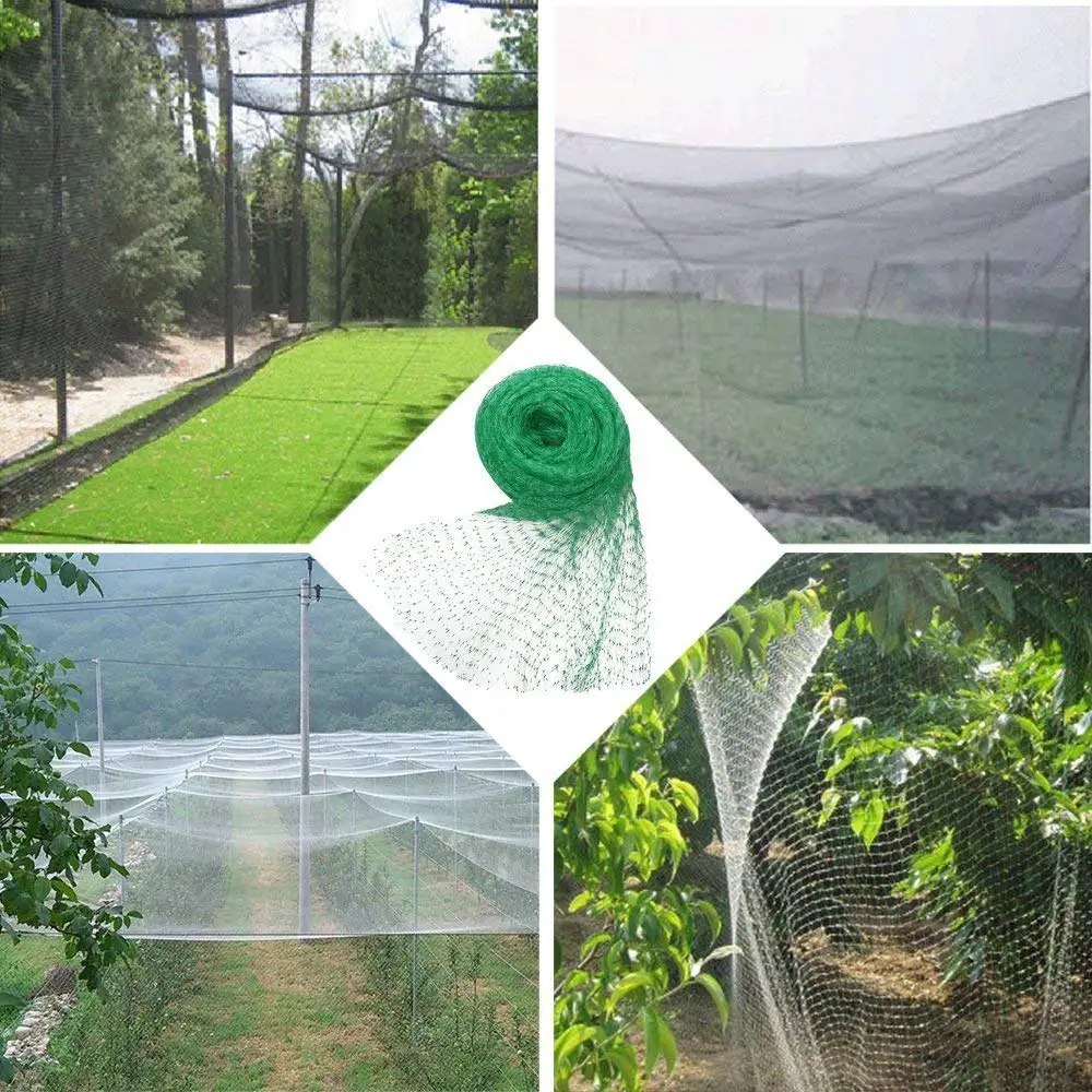 Anti Bird Netting Plastic Pond Fruit Tree Vegetables Net Protection Crops Flower 
