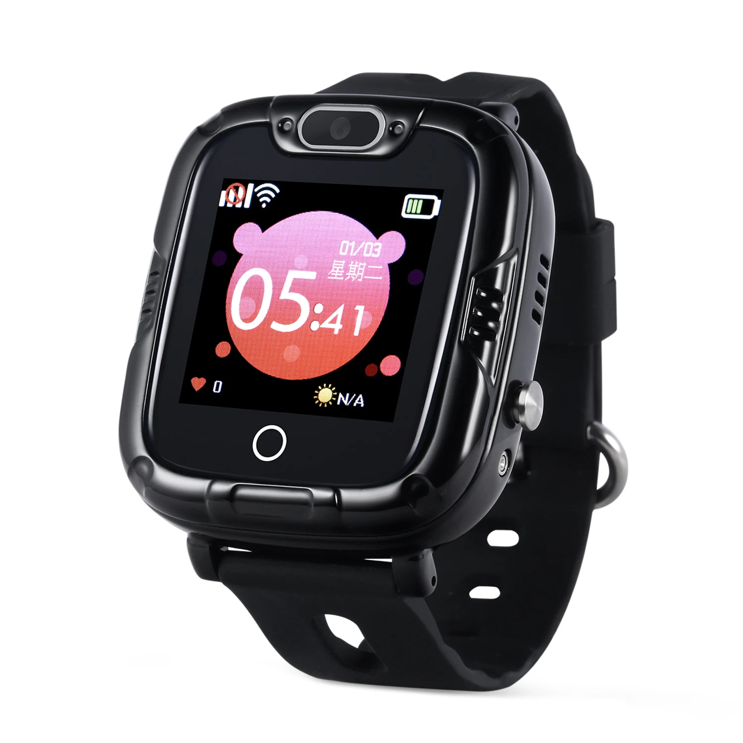 触摸屏 wifi sos 呼叫防水 gps 智能手表为孩子 gps 定位器手表