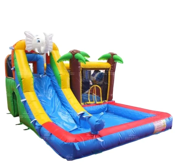 

Playground Children Bouncers Jumping Castles Slide Inflatable Little Elephant water slide