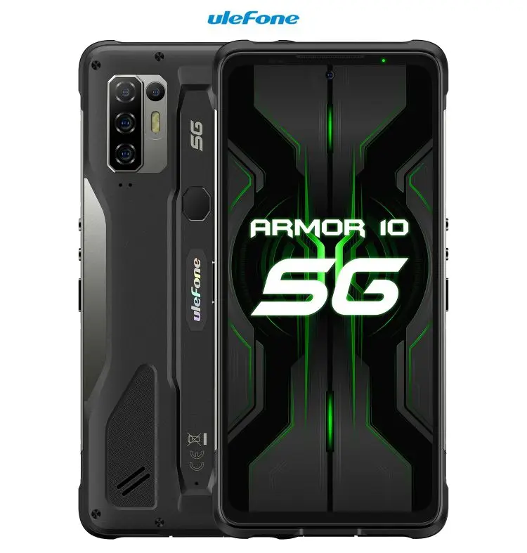 

OEM Ulefone Armor 10 5G Rugged Mobile Phone 8GB+128GB 6.67 inch Android 10.0 MTK6873 Dimensity 800 Octa Core 5g NFC Smartphone