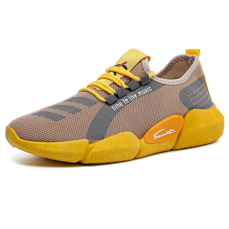 

2021 Breathable Mesh Sport Casual Shoes Men's Fashion Running Shoes Sneakers