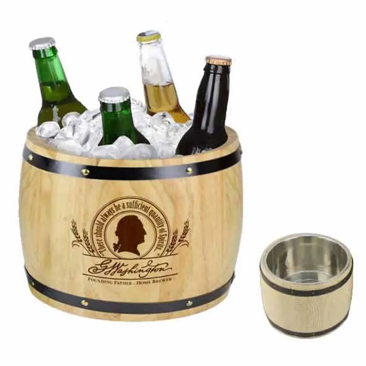 

Wooden ice bucket wooden ice bucket beer barrel wooden wine barrel, Wood color