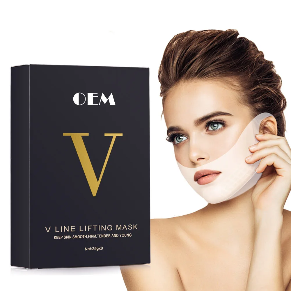 

V Line Lifting Mask Chin Face Up Mask,Face V Shape Mask,V Shaped Slimming Face Mask Double Chin, Customized color