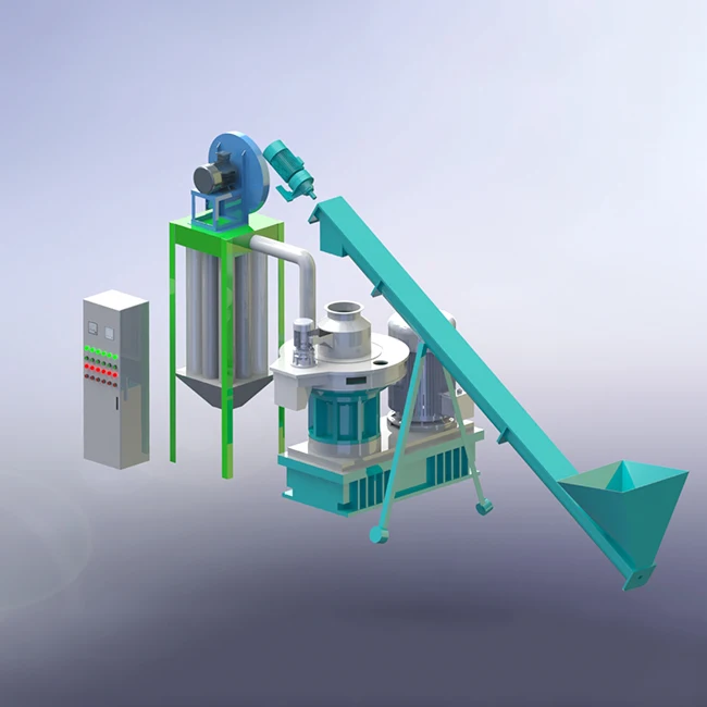 
High efficiency wood pellet machine line,Factory Supply Ring die Biomass Pellet Machine 