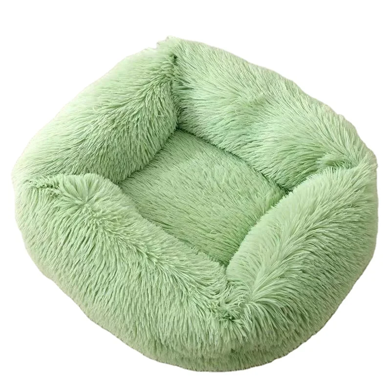 

Wholesale top quality cheap price Custom Luxury Soft Plush Warm Pet Bed Cushion Sofa Cat Dog Bed, Picture