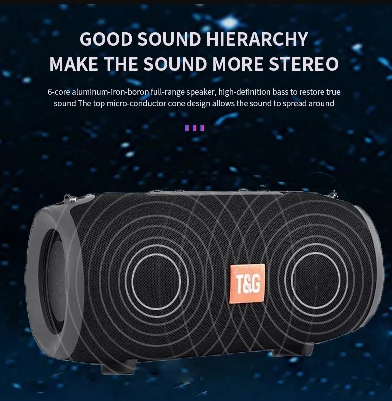 China factory supplied top quality portable wireless bluetooths speaker with microphone - ANKUX.COM