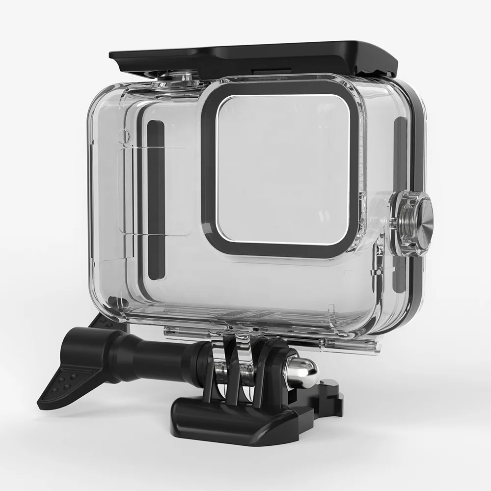 

New Go Pro 60m Underwater Waterproof Case for GoPro Hero 8 Black Camera Protective Shell Cover Housing Diving Accessories, White