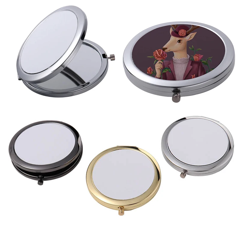 

Mirror Cosmetic Pocket Mirror for Makeup Tool Sublimation Metal Compact Mirror