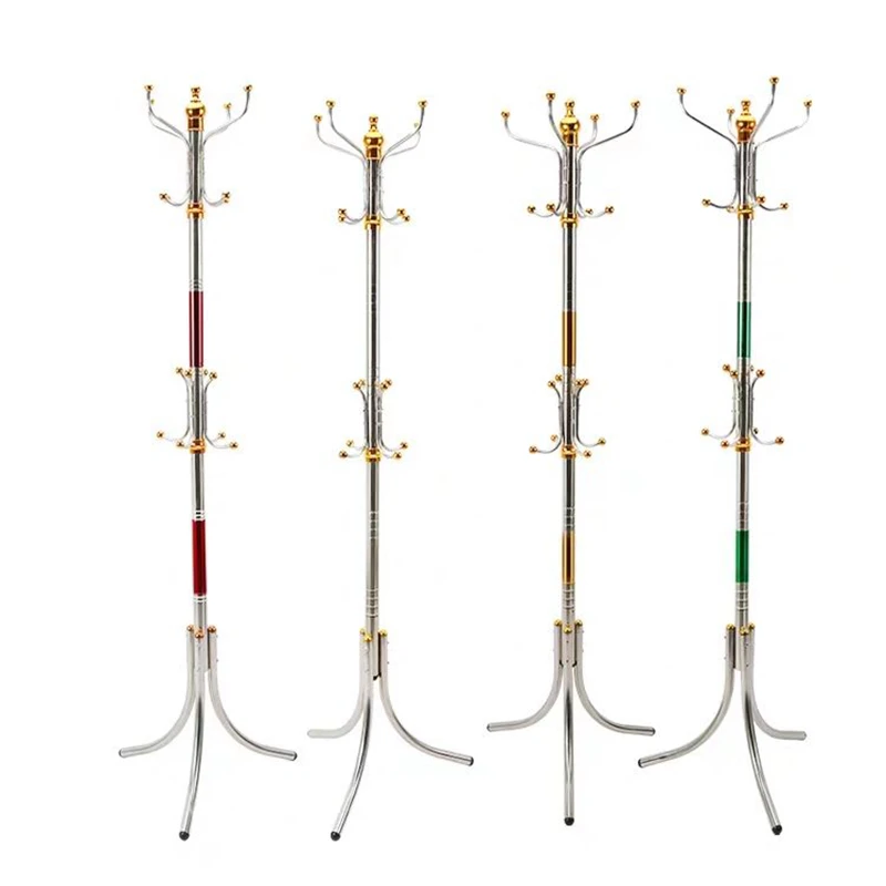 
Clothes Tree Floor Coat Racks Stand Tree Cheap Wholesale Stainless Steel 